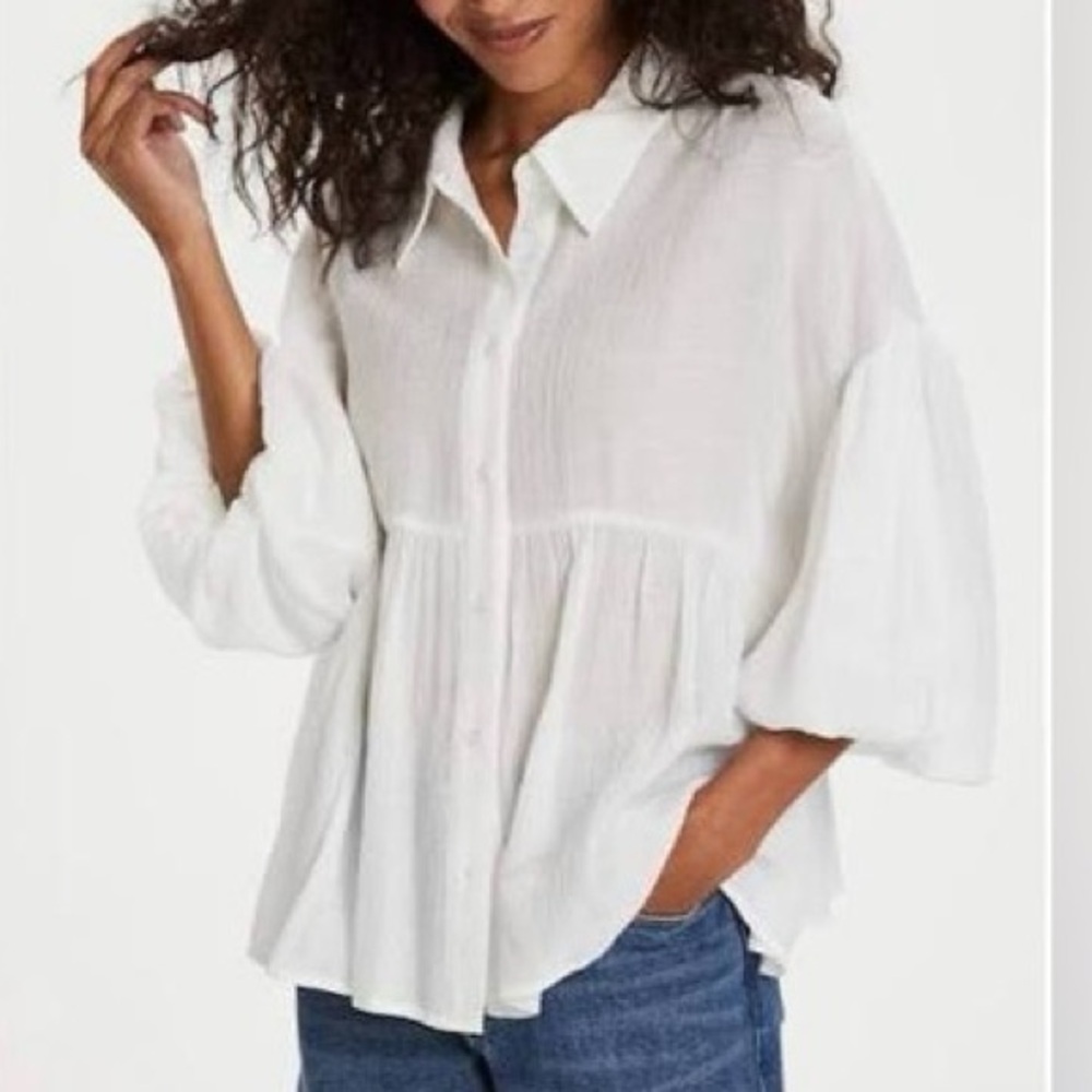 Zara Peplum Blouse